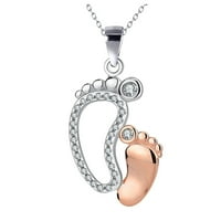 Ogrlica za žene poklone mama sterling srebrna majčina dan kćer ljubavi srčana privjesak za žensku ogrlicu