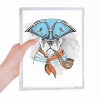 Pas lijepa odjeća akvarel ilustracija bilježnica labav dnevnik časopisa za ponovno punjenje