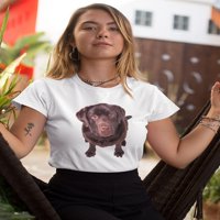 Čokoladna labrador Prekrasna majica za pse žene -image by shutterstock, ženska velika