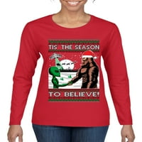 Divlji Bobby, Bigfoot Tis 'Sezona za vjerovanje u zavjerene veze bez ružnih božićnih džempera Žene grafički