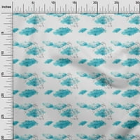 Onuone pamuk dres tirkize Plava tkanina Geometrijska i mandala akvarel šivaće tkanine sa dvoricom tiskanim