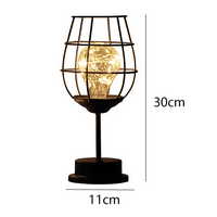 Stolna svjetiljka za vinsko čelo za boce stol za stol za industrijski metal željezo Moderna kuća ukrasna