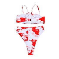 Darzheoy kupaće kupaće za žene, ženske kupaće kostime Dame Štampanje za plažu za plažu bikini set Split