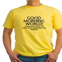 Cafepress - dobro jutro svjetska majica - lagana majica - CP