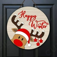 Božićna prednja vrata znakovi za viseći dekor Dodavanje božićne ugodne atmosfere za zabavu Domaća vrata