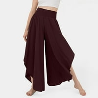 IOPQO široke pantalone za noge za žene joga hlače Žene široke pantalone za noge Visoko struk joga hlače