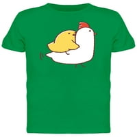 Slatka kokošica noseći pileći majicu muškarci -image by shutterstock, muški xx-veliki
