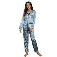 KETYYH-CHN PAJAMAS za žene pidžame Vrhovi Žene Žene Modni pidžami Štampanje Dugme Dugme Dugme za spavanje