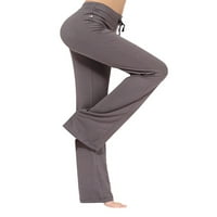 Žene Srednji struk joga Sport Bell donje hlače Nacrtač udobne salone dame obične pantalone za ples