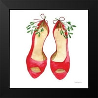 Charro, Mercedes Lopez Crni modernog uokvirenog muzeja Art Print pod nazivom - Božićne cipele II
