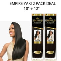Sensationl Empire Yaki ravna ljudska kosa tkanje Combo 10 i 12