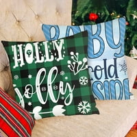 Set božićnog jastuka za ispis Navlake za kućno dekor liste jastuk Case Božićni jastuk Poklopac Xmas