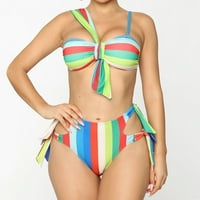 Čvrsti kupaći kostimi za kupaći kostim za žene Žene Kupari za bank-up Bikini Push-up Brazilski set Bandeau