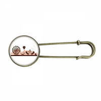 Zabavni park Crni sadržaji Outline Retro Metal Brooch PIN Clip nakit