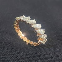 Zapanjujući 1. CTS kruški oblik dijamanti za vjenčani prsten za vjenčanje u Hallmark 14K ružičastog