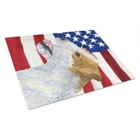Carolines Treasures SS4031LCB USA Američka zastava sa Jack Russell Terrier staklo za rezanje stakla