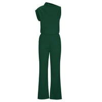 Jumpsuits za žensku plus veličinu Dressy Fashion Ljeto Čvrsti putni putni pukovnik bez rukava sa džepom