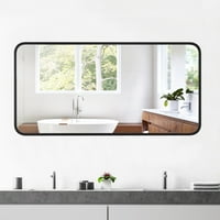 Moderan zaobljeni pravokutni metal uokvireni ogledalo u kupaonici 36 x48