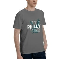 Original, to je Philly stvar - njegova filadelfija stvar navijača muške majice kratkih rukava duboko-velike