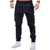 DNDKILG Slim Fit Cargo hlače za muškarce Jogger Radne taktičke hlače za muškarce elastični struk sa