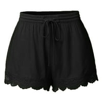 Teretne hlače Žene kratke kratke hlače čipke plus veličina tajica Sport joga konopske pantalone za žensko