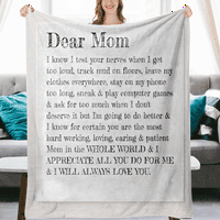 Pokrivač mojoj mami poklon od kćerke sina, g. Dan, mama pokrivač, pokrivač za mamu, majčin dan za rođendan