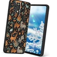 PURPLSH-ZLATNO-FLORAL-DARK-GRUNGE - Telefonska futrola za Samsung Galaxy A 5G za žene Muška Pokloni,