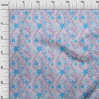 Onuone pamučni dres pastel ljubičaste tkanine plaža Šašna tkanina za šivanje tiskane ploče od tiskane