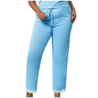 Pajama hlače za žene čišćenje ljetni elastični struk tankih kratkih kratkih kratkih hlača tanki stil