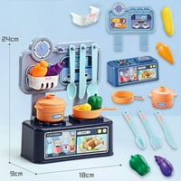 Postavite dječje kuhinjske igračke dječje kuhinje kuhinja igračke za pribor za pribor za simulaciju
