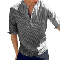 Adviicd majice bez rukava za muškarce muške ležerne tasterne flanelske tipke dolje majica moda