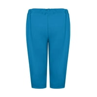 Ženski proljetni ljetni trendi trčanja modna solidna boja sa džepovima Yoga biciklističke kratke hlače