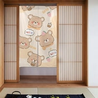 Navlaka Drape Split Curtains, crtani medvjed slatki životinjski soba za zavjese o privatnosti, 34 56