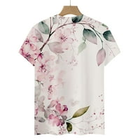 Ženske grafike Slatka kravata Dye Butterfly Print Top i bluza Pamuk Meko ljeto Ležerne prilike Labavi