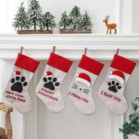 Božićne čarape Xmas Party isporučuje obiteljski odmor Božićne poklon torbe za djecu