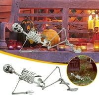 Tarmeek Halloween kostur kostur skeleton Potpuno tijelo Realističko ljudske kosti sa pozitivnim spojevima