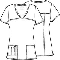 Cherokee radna odjeća jezgra Stretch ženski piling TOP V-izrez 4727