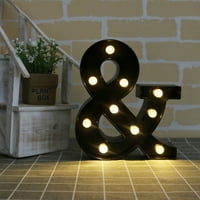 Noćno svjetlo Sarkoyar, LED abeceda Light lagano znatno znakova Zidna svjetiljka Rođendanska zabava
