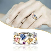 Duhgbne Prekrasne žene Cvjetni vjenčani prsten veličine 6 - prekrasan prsten nakit