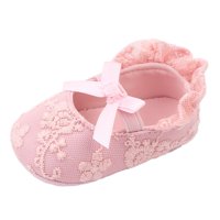 TODDLER Girl Cipele Toddler obuća za obuću Luk princeze Cipele sa cvijećem vezene čipke cipele