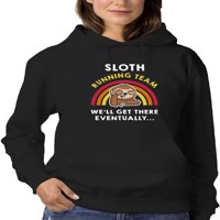 Slogan Slothing Trčani momčadi HOODIE - GOATDDEALS dizajni, ženski veliki
