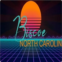 Biscoe Sjeverna Karolina Vinil Decal Stiker Retro Neon Dizajn
