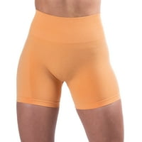 Tržeće kratke hlače za žene Solid Print Yoga biciklističke kratke hlače narančaste s