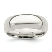 Bijeli sterling srebrni prsten za vjenčanje udobnost stana