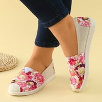 Dame cvjetne crtane tiskarske cipele Modna mekana potplatna krpa cipela od mekane jedino tkanine cipele
