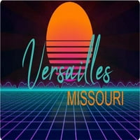 Versailles Missouri Vinil Decal Stiker Retro Neon Design