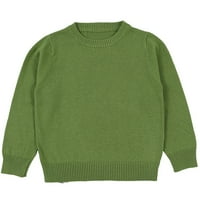 Djevojke bluze Solidac Basic Pulover pleteni džemper pulover pletene majica slatkiša