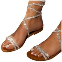 Loyisvidion Cleance Sandale za žene Ljetne žene Dame Moda Ležerne prilike Retro papuče Kristalne cipele