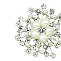 Ayyufe Breajpin Elegant Easy podudaranje legura cvijeta Fau Pearls ženski broš pin za upoznavanje