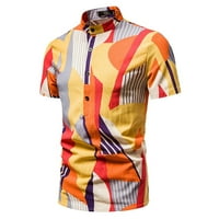 Muška ljetna havajska vrhova Sportska majica Spring Print Short rukava košulja Rockabilly Majica Office
